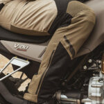 Moto pantalone KHAO AIR II crno braon MODEKA
