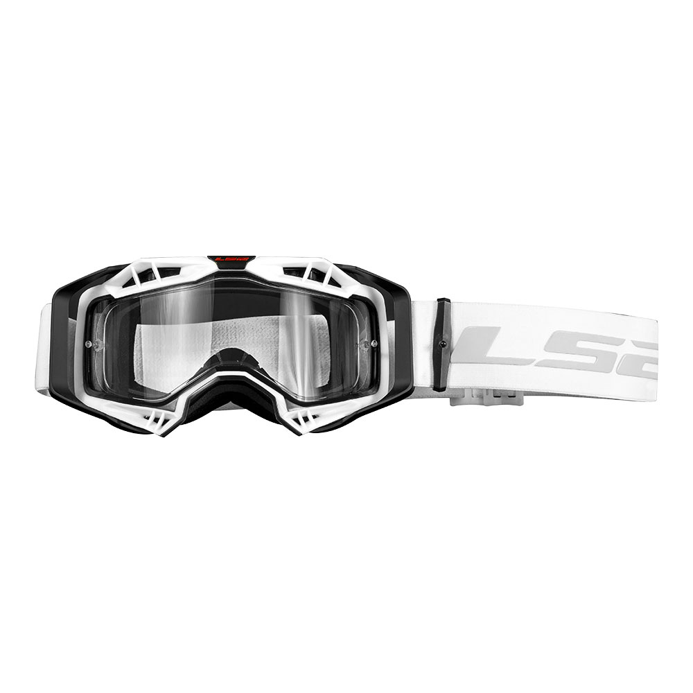 cross naocare ls2 aura crno bele Moto Cross naočare LS2 AURA ENDURO crno bele