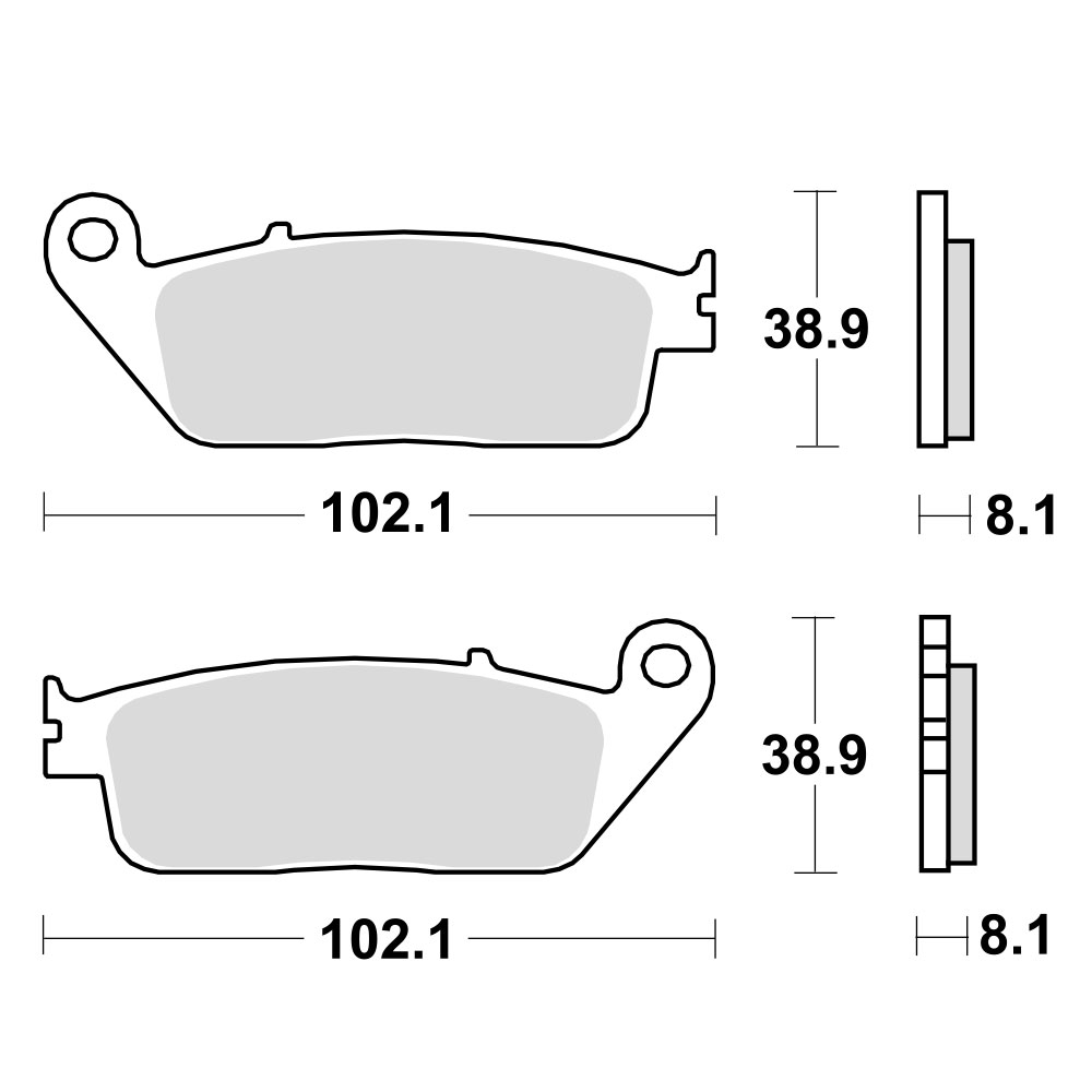 MCB598SRM TRW MCB598SRM Disk pločice za motocikle (MAXI – SCOOTER SINTER)