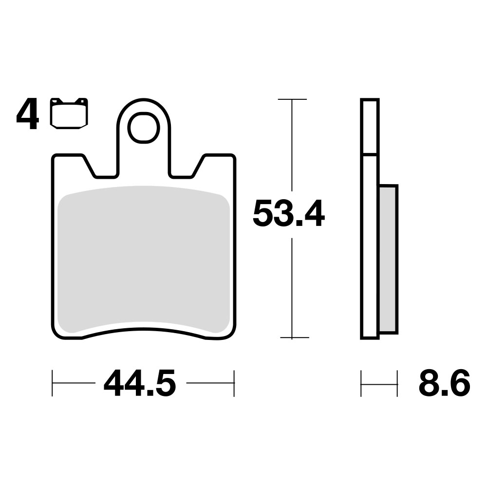 MCB706SRM TRW MCB706SRM Disk pločice (MAXI – SCOOTER SINTER)