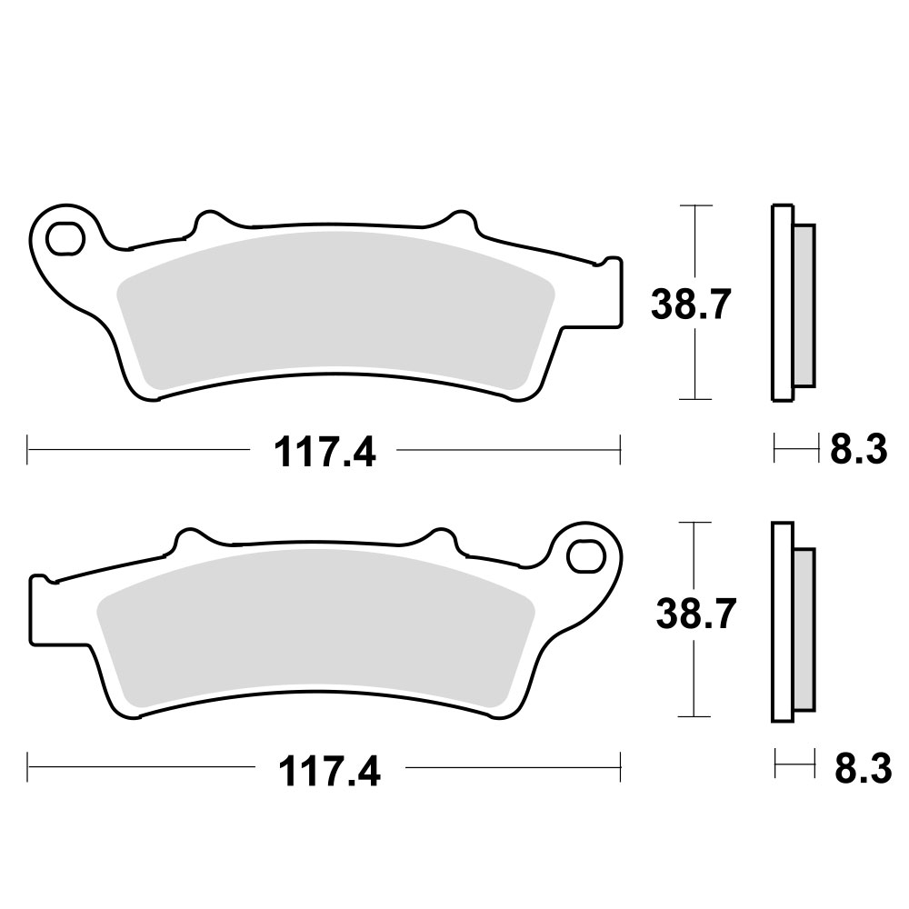 MCB726SRM TRW MCB726SRM Disk pločice (MAXI – SCOOTER SINTER)
