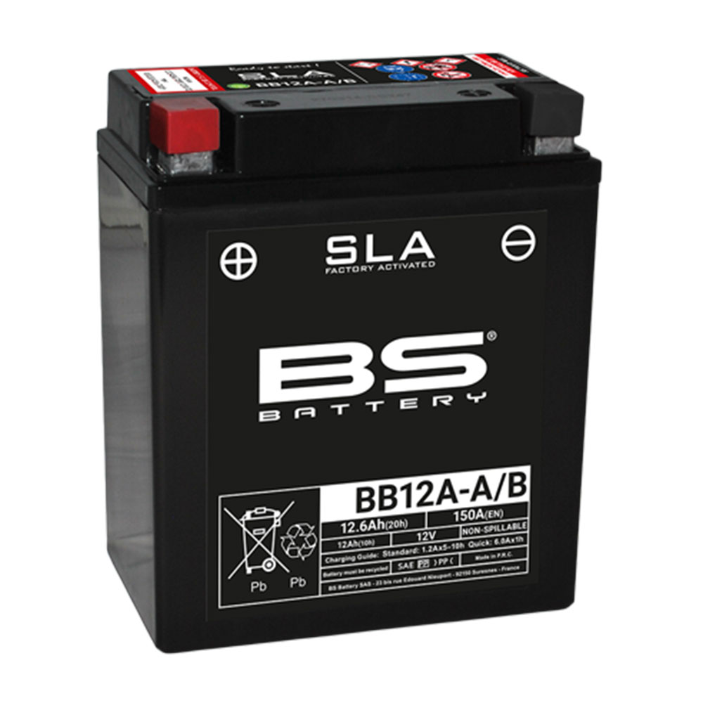 BB12A-A2-FA BS akumulator BB12A-A2-FA 12V 12Ah 150A SLA levi plus (134x80x160) - Слика 1