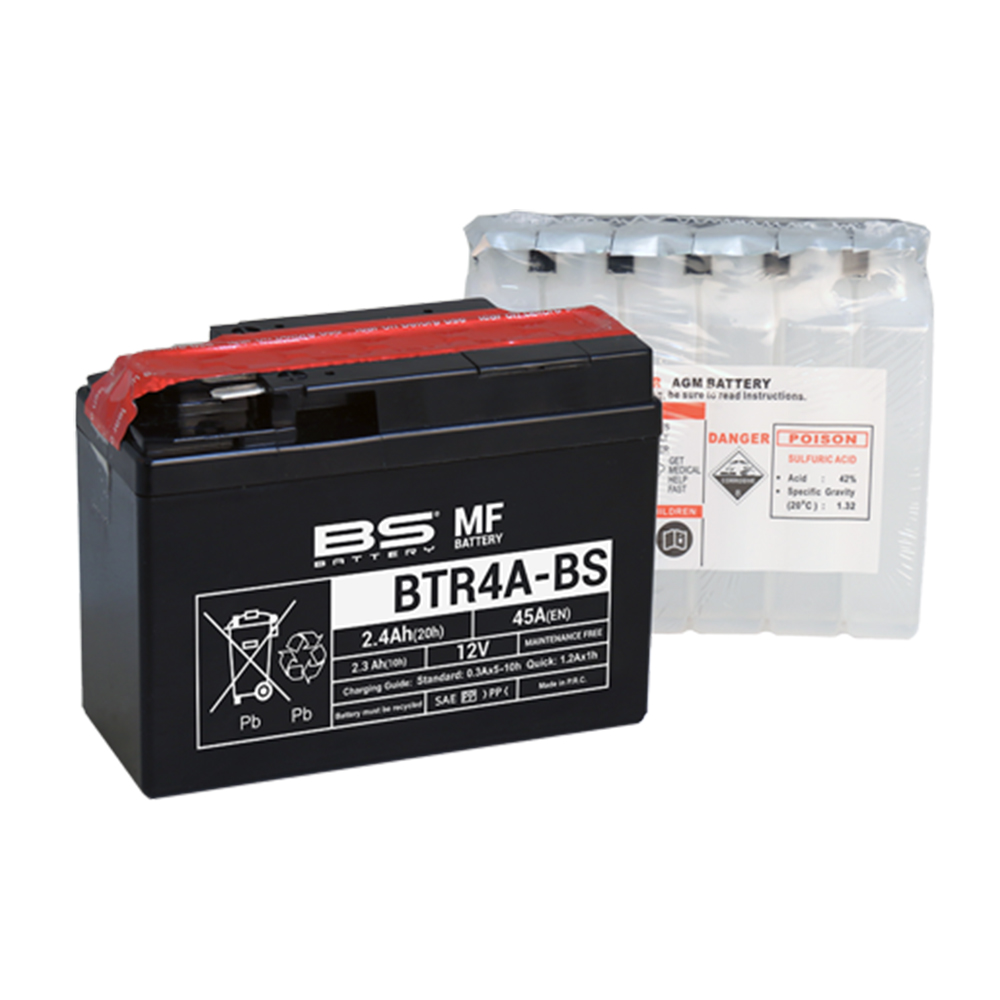 BTR4A-BS BS akumulator BTR4A-BS 12V 2.3Ah 45A gel desni plus (114x49x86) - Слика 1