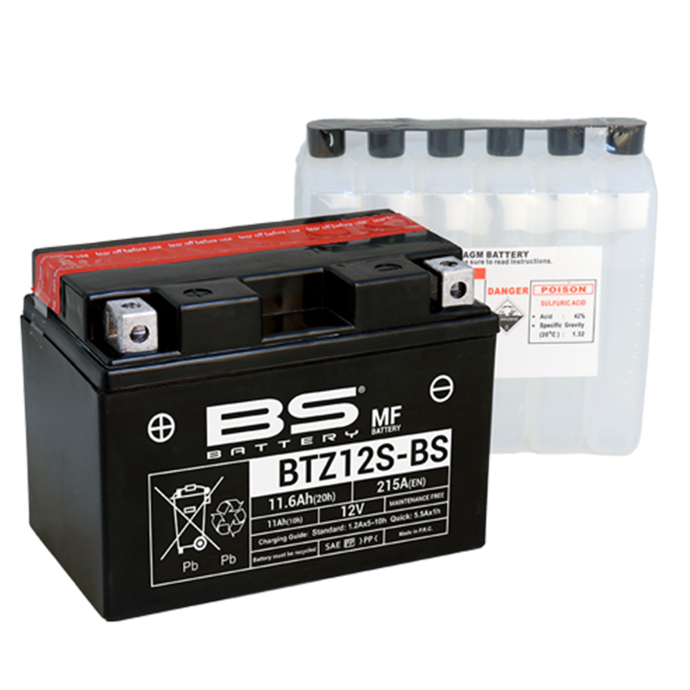 BTZ12S-BS BS akumulator BTZ12S-BS 12V 11Ah 215A gel levi plus (150x88x110) - Слика 1