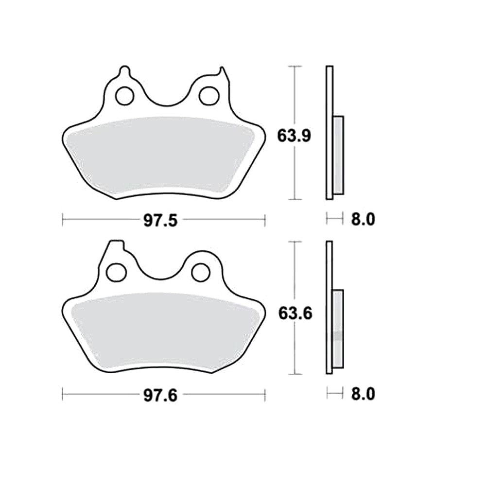 MCB799SH TRW MCB799SH Disk pločice za motocikle ( SINTER ) - Слика 1