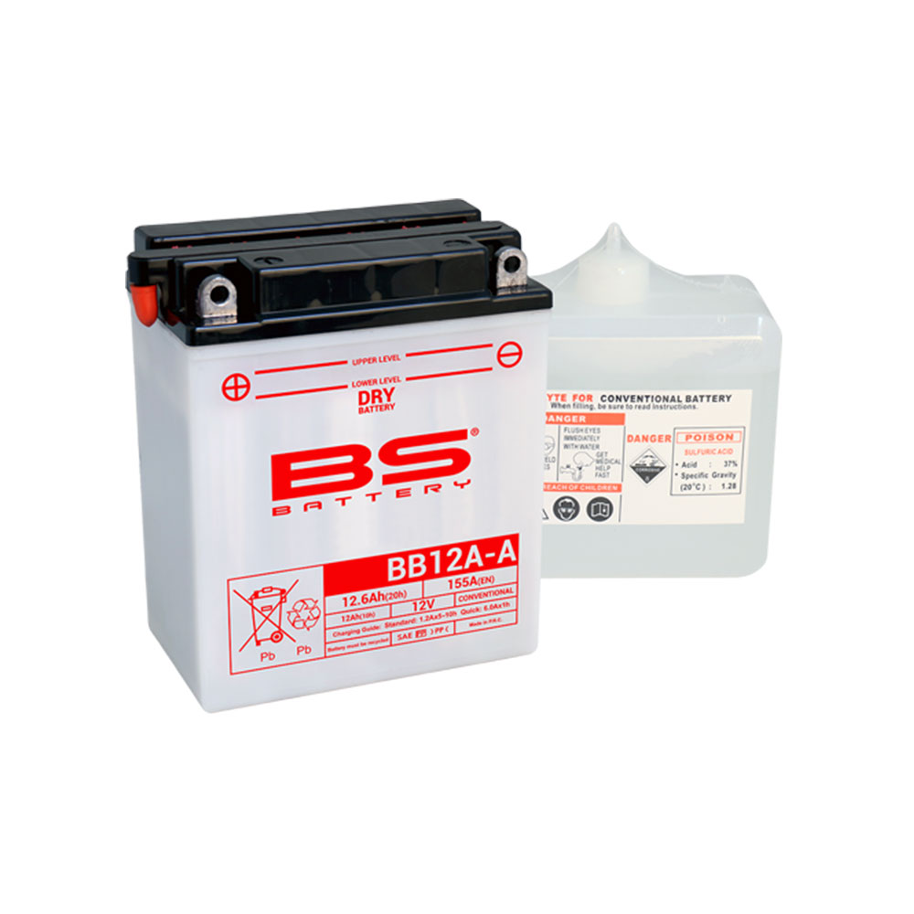 BB12A-A BS akumulator BB12A-A 12V 12Ah 155A sa kiselinom levi plus (134x80x160)