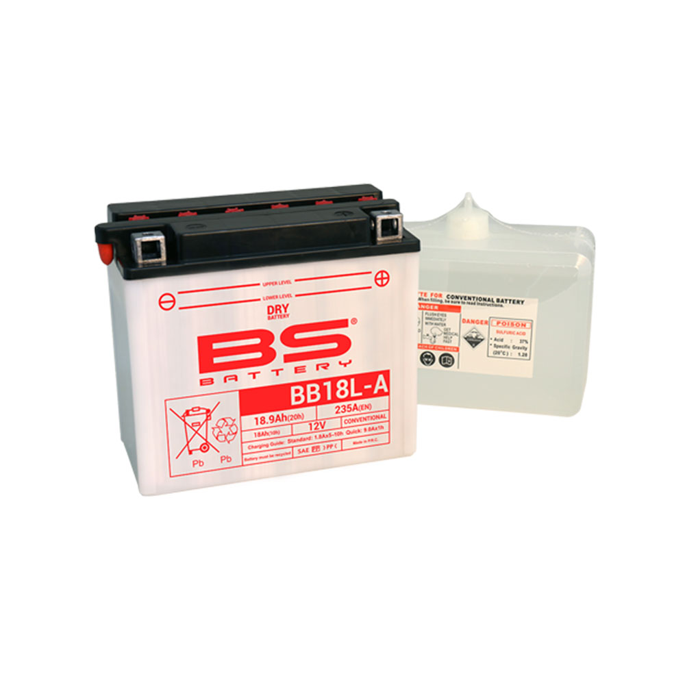 BB18L-A BS akumulator BB18L-A 12V 18Ah 235A sa kiselinom desni plus (180x90x162)