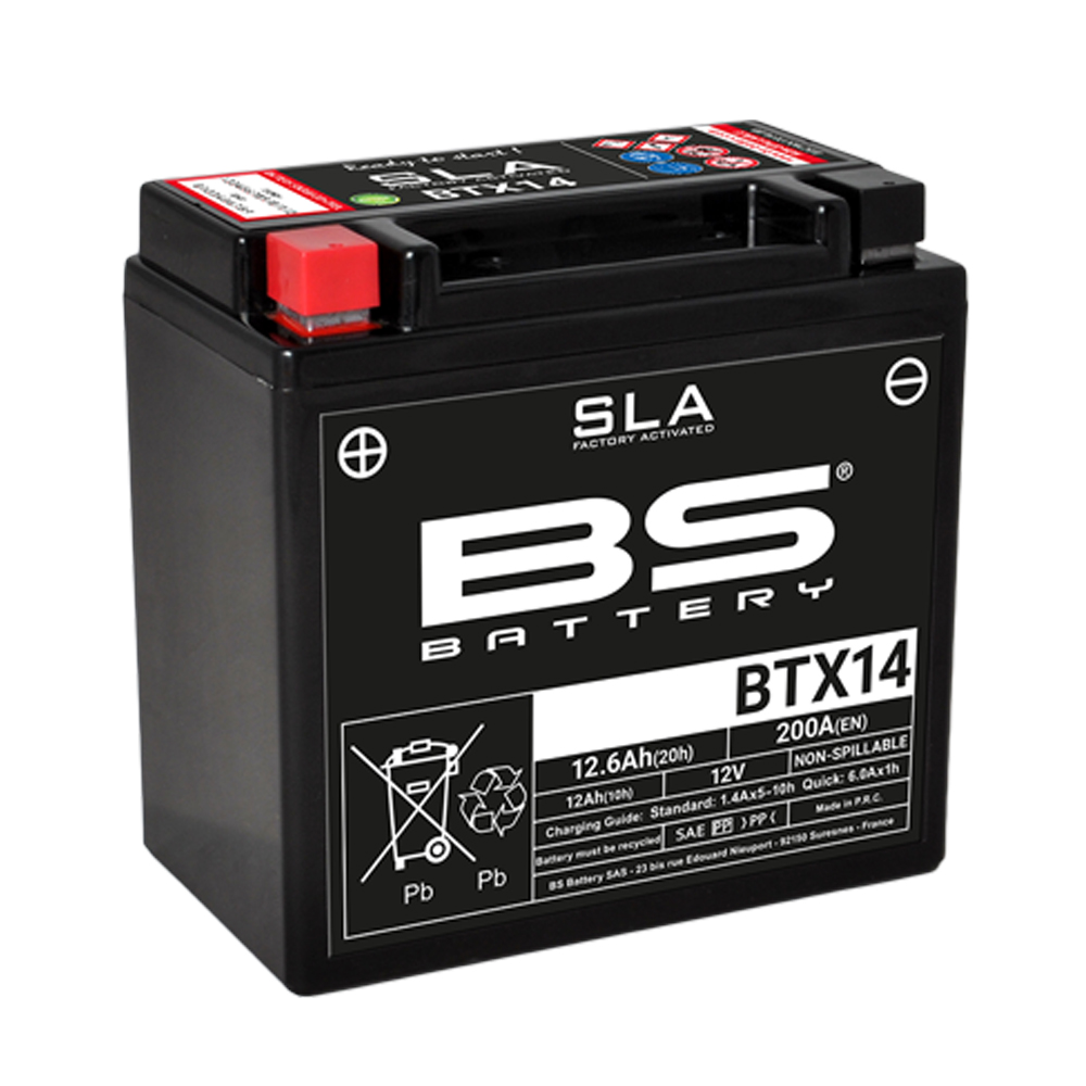 BTX14-FA BS akumulator BTX14-FA 12V 12Ah 200A gel levi plus (150x87x145)