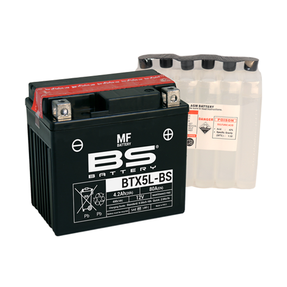 BTX5L-BS BS akumulator BTX5L-BS 12V 4Ah 80A gel desni plus (113x70x105)