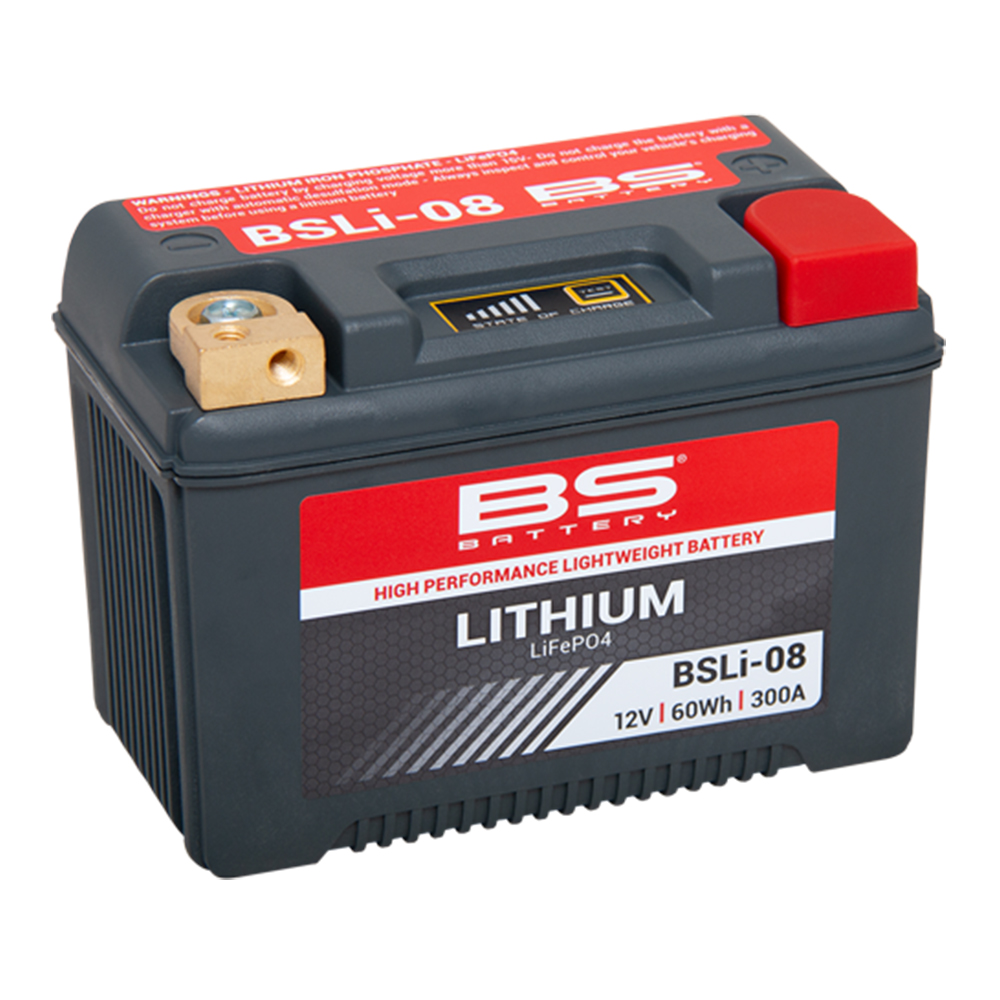 BSLI-08 BS akumulator LITHIUM 12V 60Wh 300A litijumski desni plus (148x86x105)