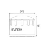 Hiflo HF165 Filter ulja