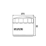 Hiflo HF172C Filter ulja hrom - Слика 2