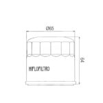 Hiflo HF204C Filter ulja hrom