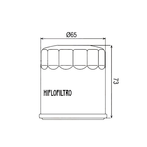 Hiflo HF303C Filter ulja hrom