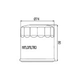 Hiflo HF740 Yamaha Marine Filter ulja