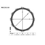 TRW MCC312-8 Lamele set