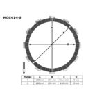 TRW MCC414-8 Lamele set