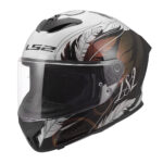 Kaciga za motor LS2 Full Face RAPID III BOHO belo crno roza FF820