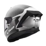 Kaciga za motor LS2 Full Face RAPID III FLOW belo siva FF820 - Слика 3