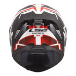 Kaciga za motor LS2 Full Face RAPID III XTREM belo crno crvena FF820 - Слика 2