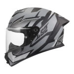 Kaciga za motor LS2 Full Face RAPID III XTREM crno siva FF820