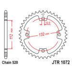 Zadnji lančanik JTR1072-38 Kymco MXU 250 (520) 38 zuba