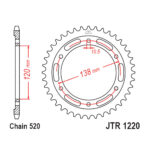 Zadnji lančanik JT JTR1220-38 (520) 38 zuba