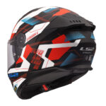 Kaciga za motor LS2 Full Face STREAM II  MIKA belo plavo crvena sa naočarima FF808