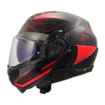 Kaciga za motor LS2 Flip Up ADVANT II ASTRAL crvena FF910