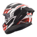 Kaciga za motor LS2 Full Face RAPID III XTREM belo crno crvena FF820 - Слика 3