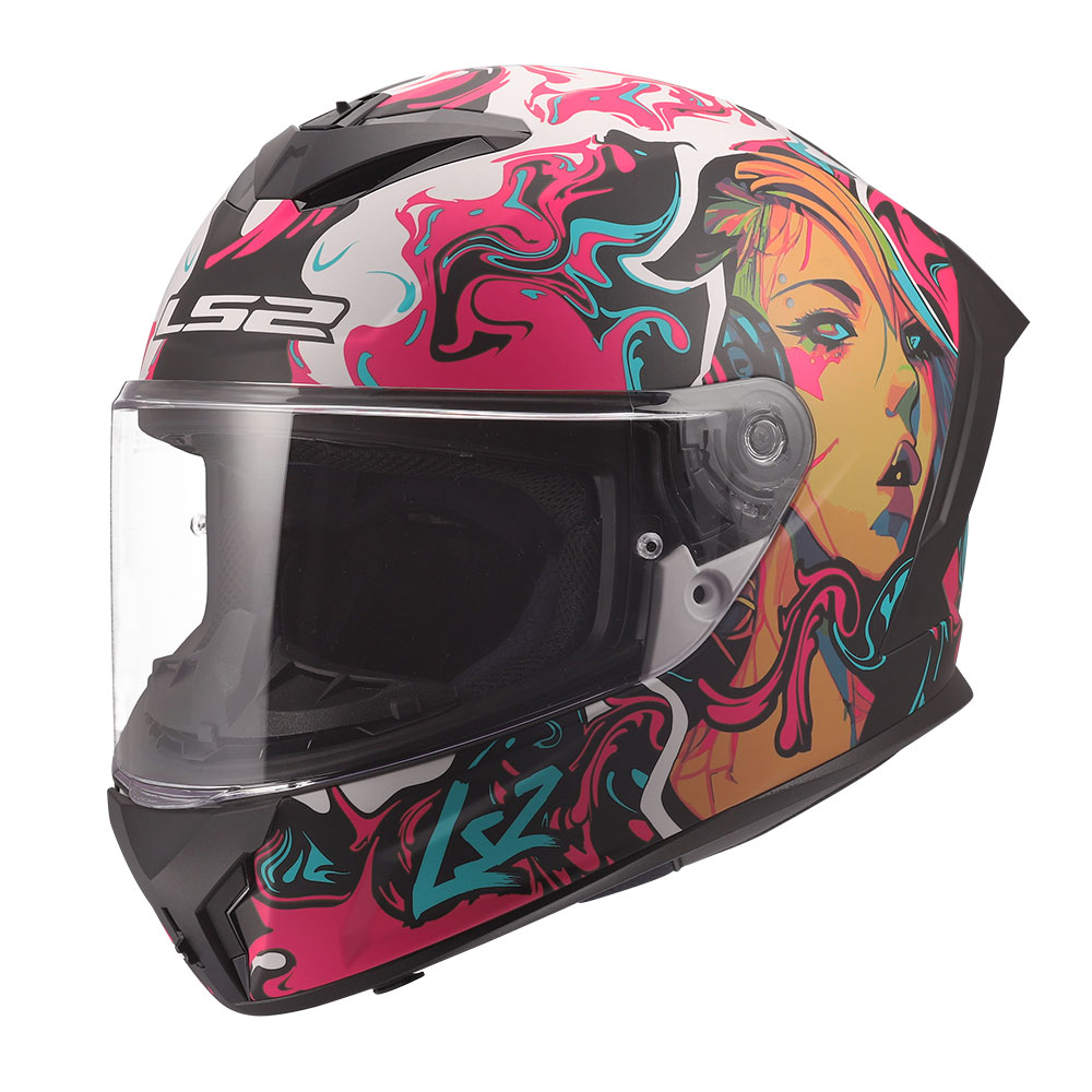 Kaciga za motor LS2 Full Face RAPID III CYBERG ljubičasta FF820