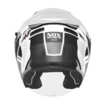 Kaciga za motor NOX Jet N130 EKTO crno bela - Слика 2