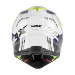 Kaciga za motor NOX Cross N634 STORM žuto plavo bela