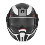 Kaciga za motor NOX PREMIUM SPINNER ARK Flip Up/Back sa naočarima belo crveno crna