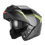 Kaciga za motor NOX Flip Up N968 SHIFT sa naočarima mat crno žuta