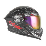 Kaciga za motor NOX EXKLUSIV GOLIATH RAPTOR Full Face mat crno crvena - Слика 2