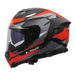 Kaciga za motor LS2 Full Face FF818 STORM III KOMAI crno crvena - Слика 4