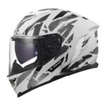 Kaciga za motor LS2 Full Face FF818 STORM III KAOS belo siva