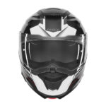 Kaciga za motor NOX Flip Up N967 CONQUER sa naočarima crno belo crvena