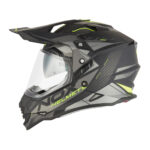 Kaciga za motor NOX Enduro sa vizirom N312 TRACK žuto mat crna