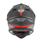 Kaciga za motor NOX Enduro sa vizirom N312 TRACK mat crno crvena