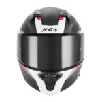 Kaciga za motor NOX Flip Up N968 SHIFT sa naočarima mat crno belo roza