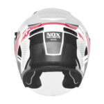 Kaciga za motor NOX Jet N130 EKTO rozo bela