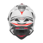 Kaciga za motor NOX Enduro sa vizirom N312 TRACK crveno bela