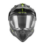 Kaciga za motor NOX Enduro sa vizirom N312 TRACK žuto mat crna