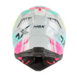 Kaciga za motor NOX Cross N634 STORM nardo sivo roza - Слика 3
