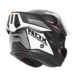 Kaciga za motor NOX PREMIUM SPINNER ARK Flip Up/Back sa naočarima rozo bela