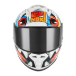 Kaciga za motor NOX Full Face N731 SCRAPPY sjajno bela – dečija