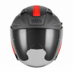 Kaciga za motor NOX Jet N130 EKTO crveno mat crna - Слика 3