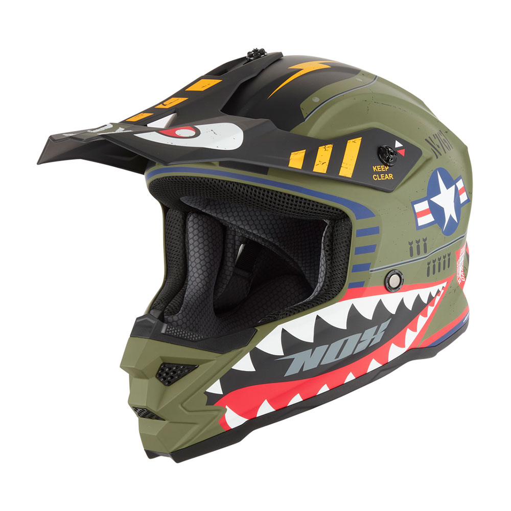 b3b480ee-e731-489b-aaf0-39b883c15d7f Kaciga za motor NOX Cross N761 FIGHTER mat KHAKI – dečija